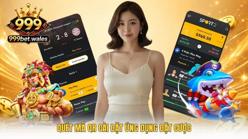 Quét mã QR cài đặt ứng dụng đặt cược